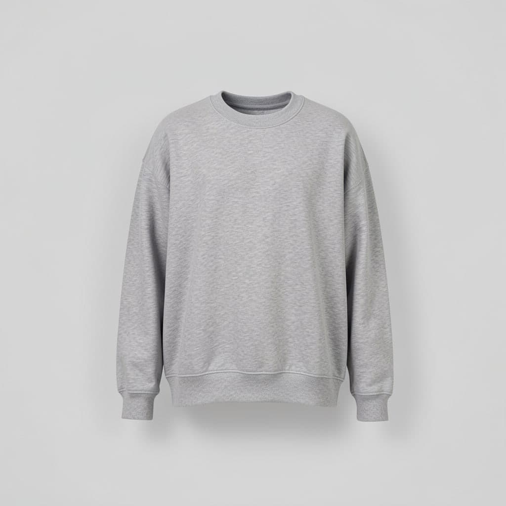 Plain Crewneck Sweatshirt - View 1